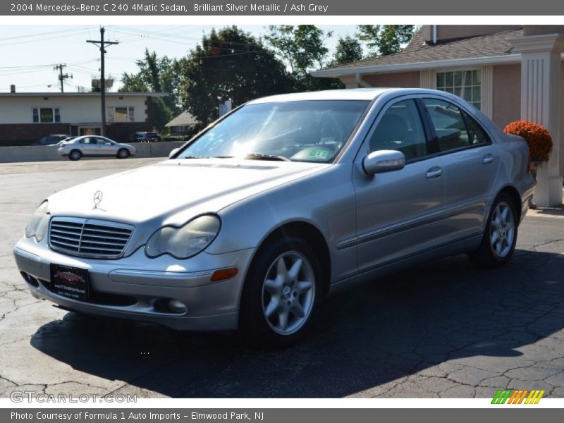 Brilliant Silver Metallic / Ash Grey 2004 Mercedes-Benz C 240 4Matic Sedan