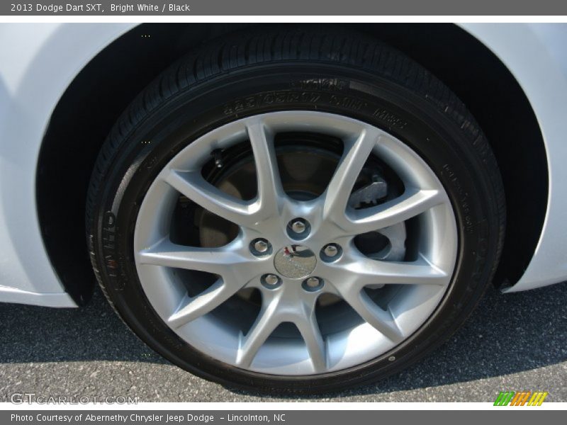 Bright White / Black 2013 Dodge Dart SXT