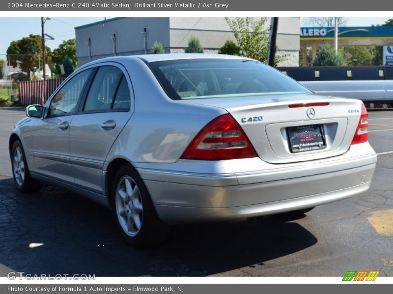 Brilliant Silver Metallic / Ash Grey 2004 Mercedes-Benz C 240 4Matic Sedan