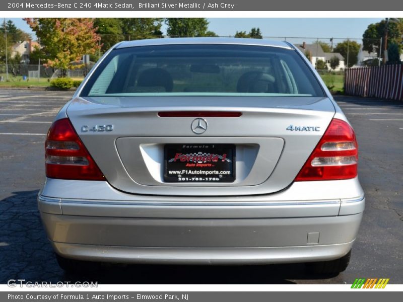 Brilliant Silver Metallic / Ash Grey 2004 Mercedes-Benz C 240 4Matic Sedan