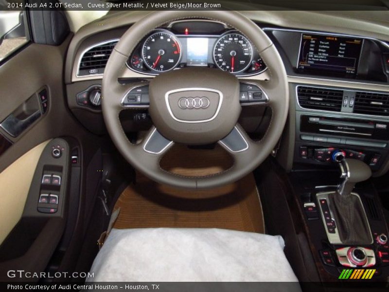 Cuvee Silver Metallic / Velvet Beige/Moor Brown 2014 Audi A4 2.0T Sedan