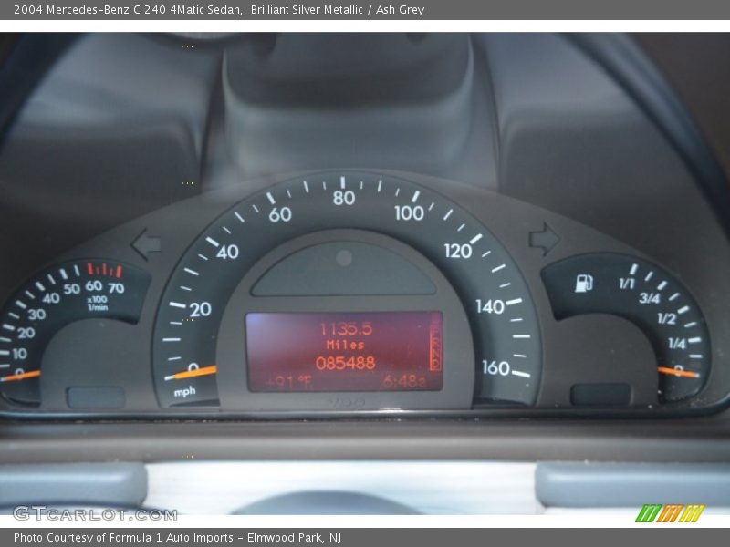 Brilliant Silver Metallic / Ash Grey 2004 Mercedes-Benz C 240 4Matic Sedan
