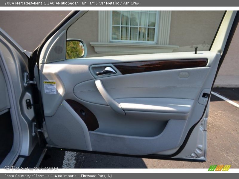 Brilliant Silver Metallic / Ash Grey 2004 Mercedes-Benz C 240 4Matic Sedan