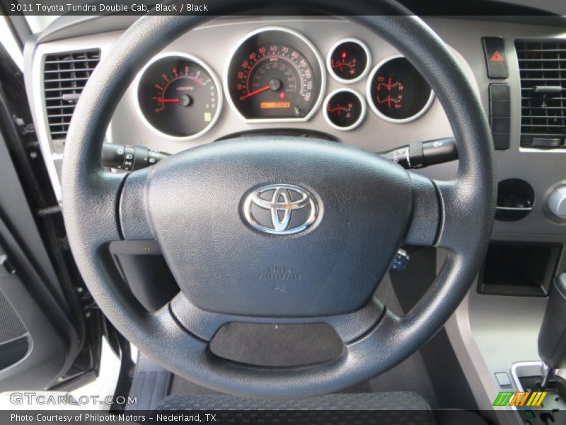 Black / Black 2011 Toyota Tundra Double Cab