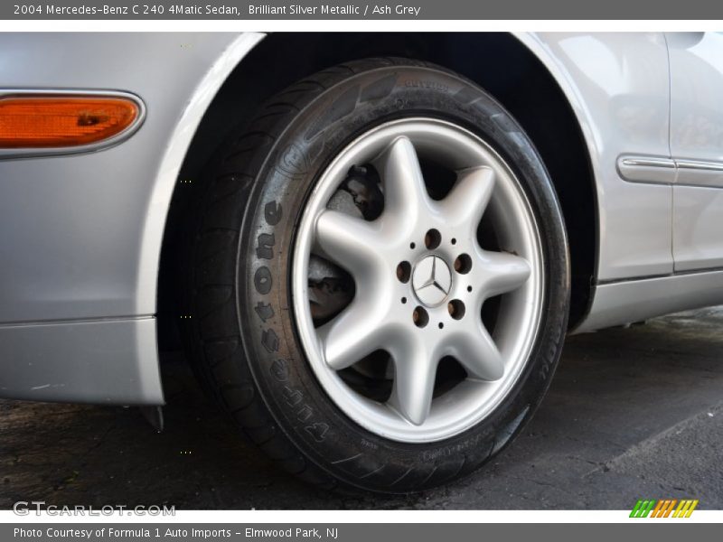 Brilliant Silver Metallic / Ash Grey 2004 Mercedes-Benz C 240 4Matic Sedan