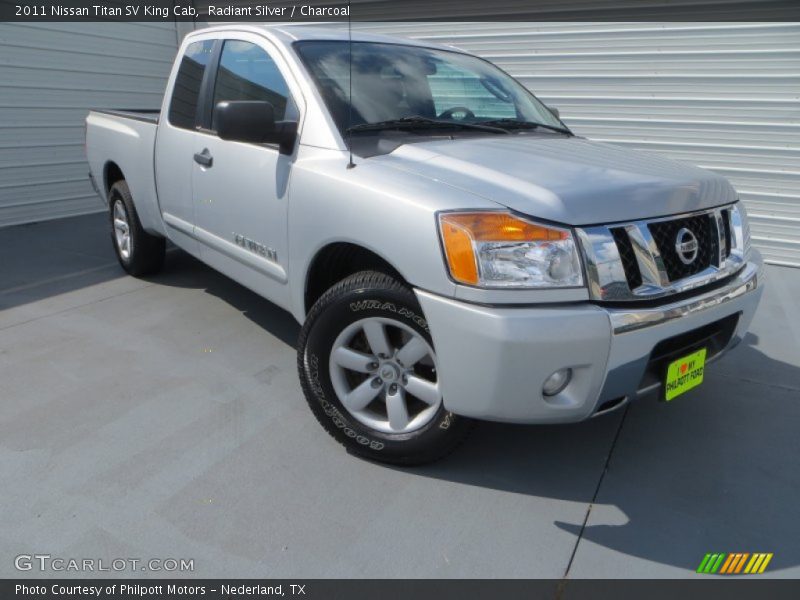Radiant Silver / Charcoal 2011 Nissan Titan SV King Cab
