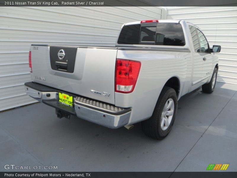 Radiant Silver / Charcoal 2011 Nissan Titan SV King Cab