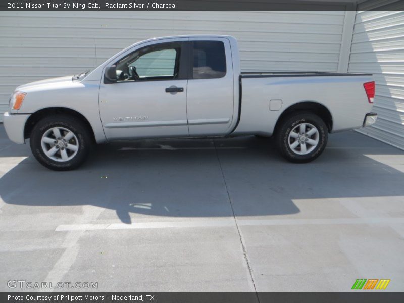 Radiant Silver / Charcoal 2011 Nissan Titan SV King Cab