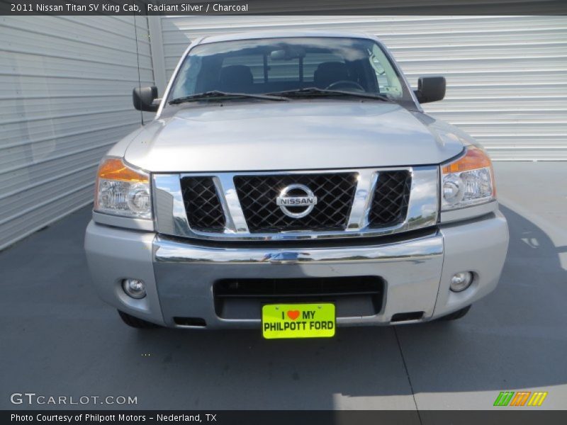 Radiant Silver / Charcoal 2011 Nissan Titan SV King Cab