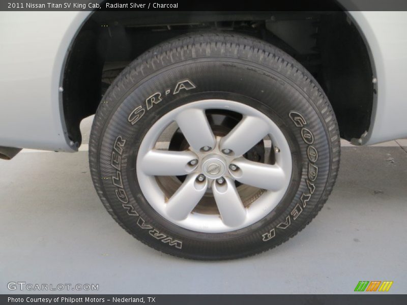 Radiant Silver / Charcoal 2011 Nissan Titan SV King Cab