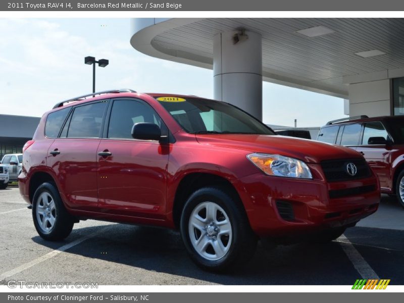 Barcelona Red Metallic / Sand Beige 2011 Toyota RAV4 I4
