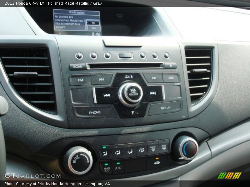 Polished Metal Metallic / Gray 2012 Honda CR-V LX
