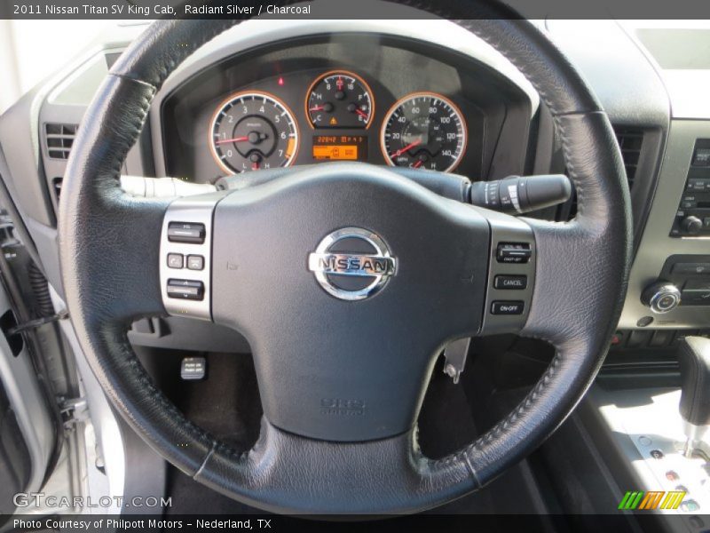 Radiant Silver / Charcoal 2011 Nissan Titan SV King Cab
