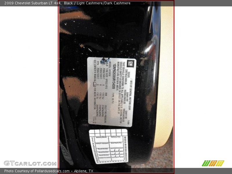 Black / Light Cashmere/Dark Cashmere 2009 Chevrolet Suburban LT 4x4