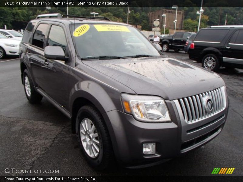 Sterling Grey Metallic / Black 2010 Mercury Mariner V6 Premier 4WD