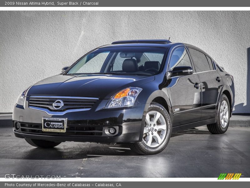 Super Black / Charcoal 2009 Nissan Altima Hybrid