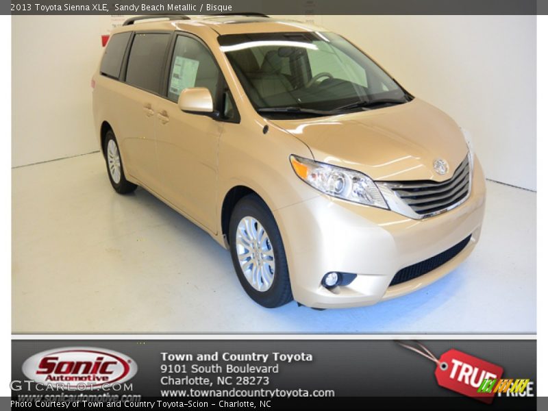 Sandy Beach Metallic / Bisque 2013 Toyota Sienna XLE