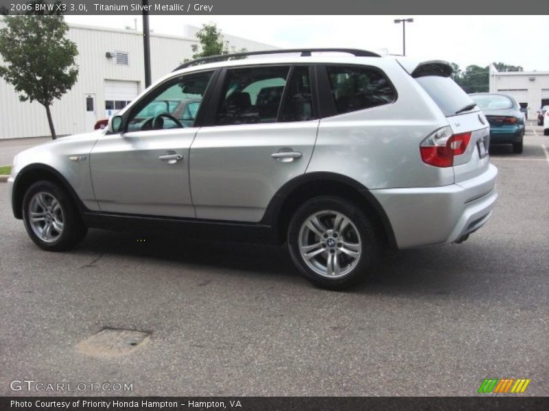 Titanium Silver Metallic / Grey 2006 BMW X3 3.0i