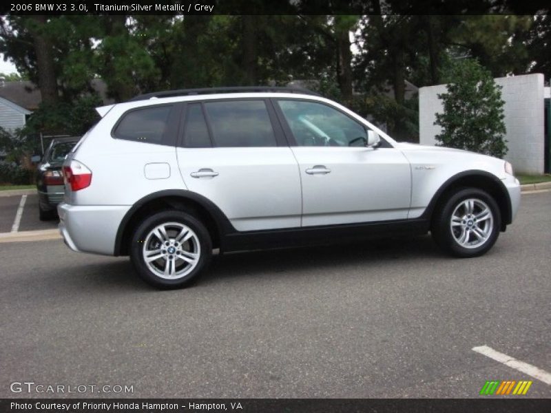 Titanium Silver Metallic / Grey 2006 BMW X3 3.0i