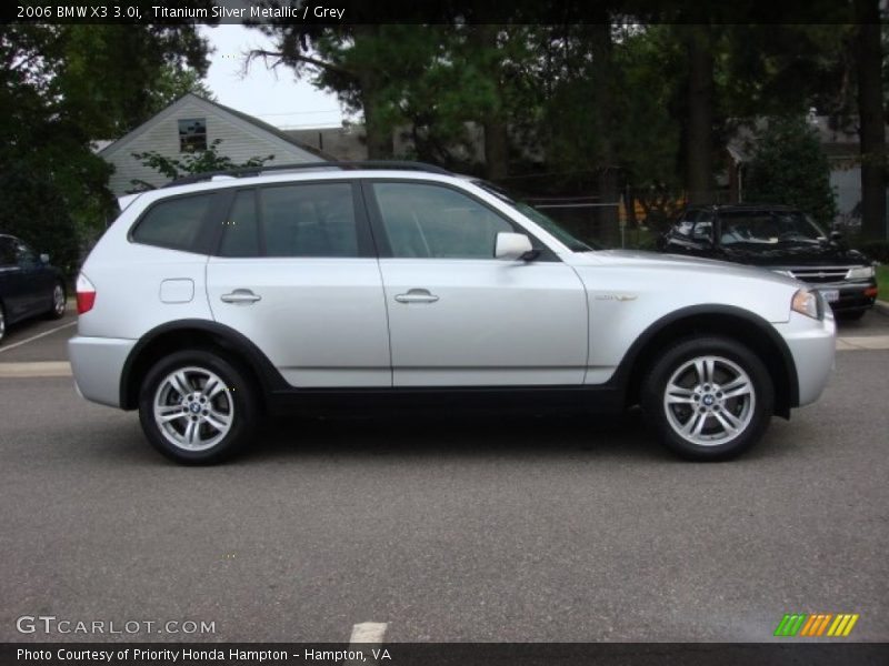 Titanium Silver Metallic / Grey 2006 BMW X3 3.0i