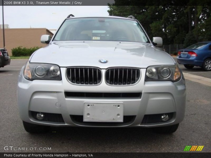 Titanium Silver Metallic / Grey 2006 BMW X3 3.0i