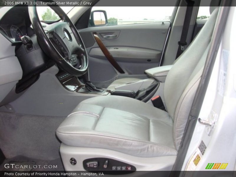 Titanium Silver Metallic / Grey 2006 BMW X3 3.0i