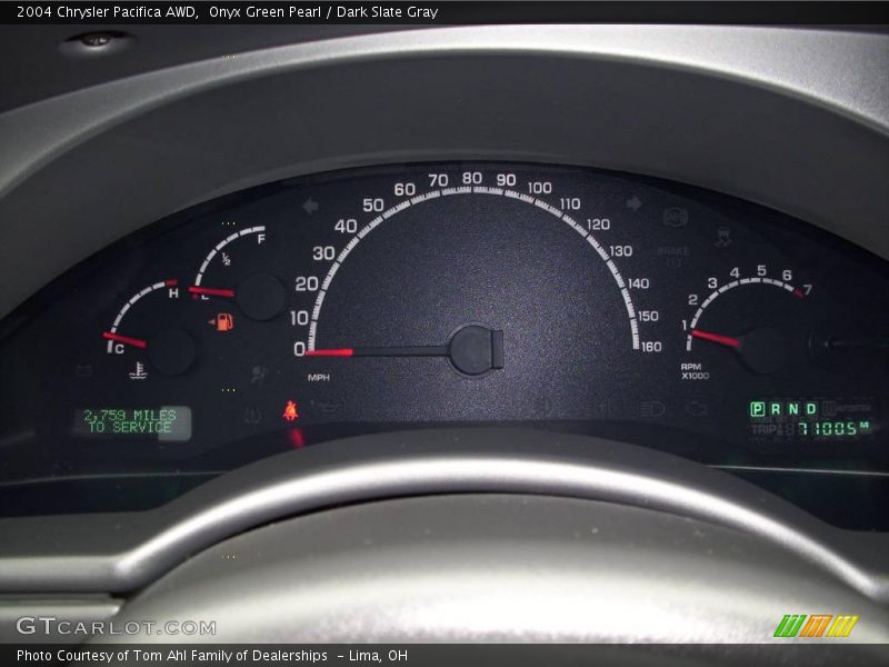Onyx Green Pearl / Dark Slate Gray 2004 Chrysler Pacifica AWD