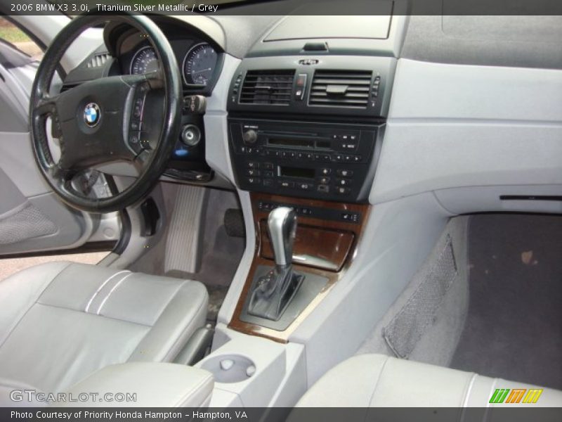 Titanium Silver Metallic / Grey 2006 BMW X3 3.0i