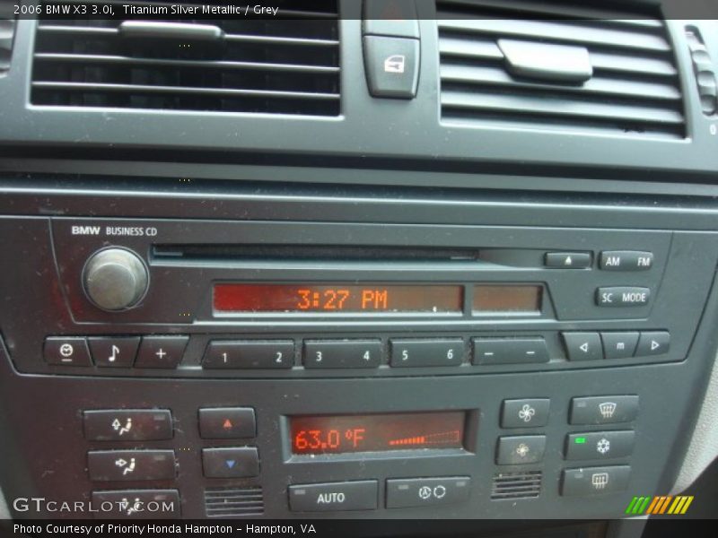 Titanium Silver Metallic / Grey 2006 BMW X3 3.0i