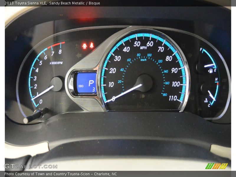 Sandy Beach Metallic / Bisque 2013 Toyota Sienna XLE