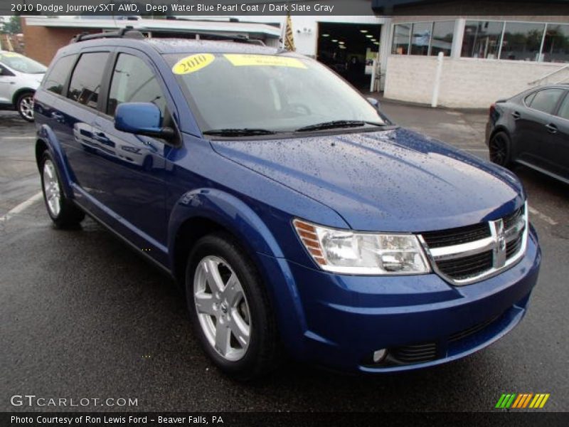 Deep Water Blue Pearl Coat / Dark Slate Gray 2010 Dodge Journey SXT AWD