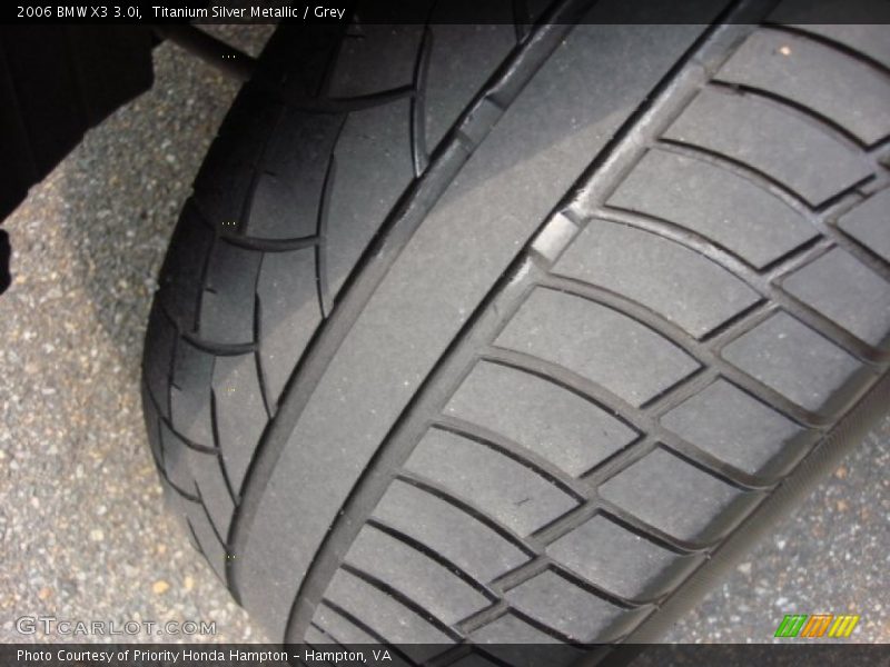 Titanium Silver Metallic / Grey 2006 BMW X3 3.0i