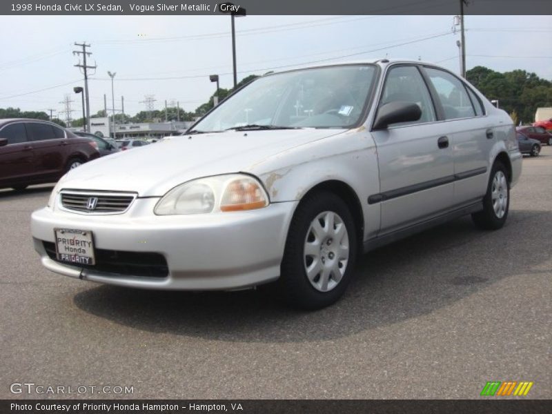 Vogue Silver Metallic / Gray 1998 Honda Civic LX Sedan