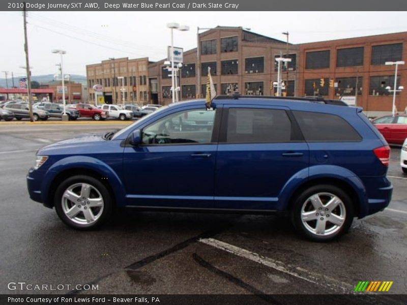 Deep Water Blue Pearl Coat / Dark Slate Gray 2010 Dodge Journey SXT AWD