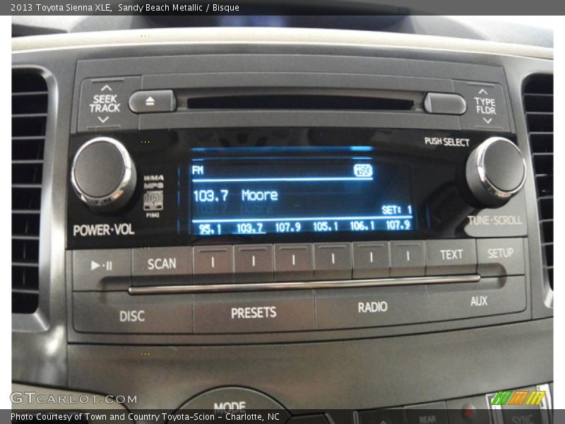 Sandy Beach Metallic / Bisque 2013 Toyota Sienna XLE