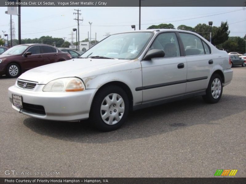 Vogue Silver Metallic / Gray 1998 Honda Civic LX Sedan