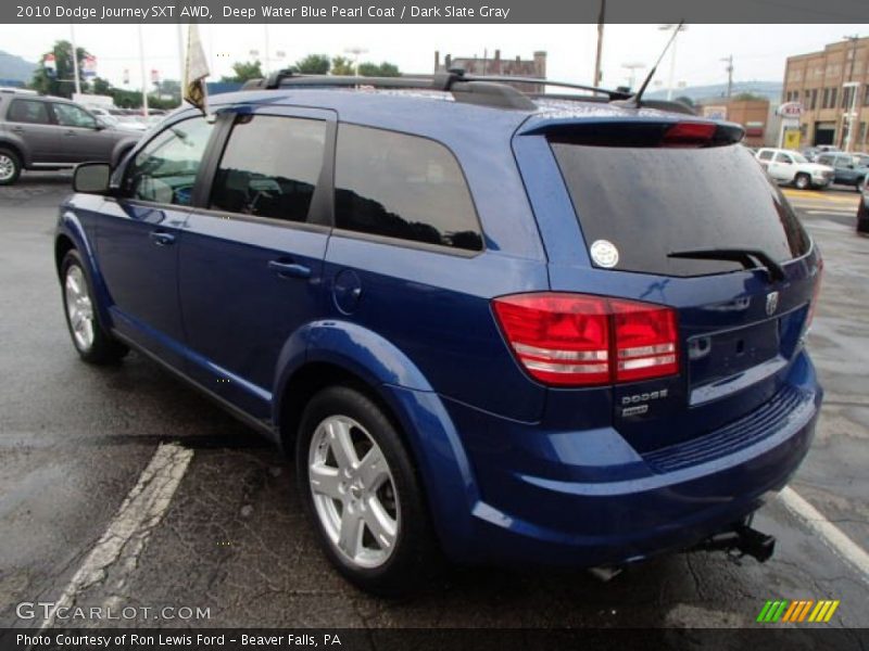 Deep Water Blue Pearl Coat / Dark Slate Gray 2010 Dodge Journey SXT AWD