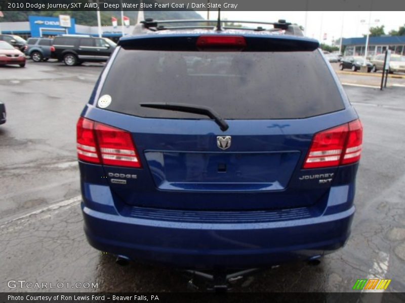 Deep Water Blue Pearl Coat / Dark Slate Gray 2010 Dodge Journey SXT AWD