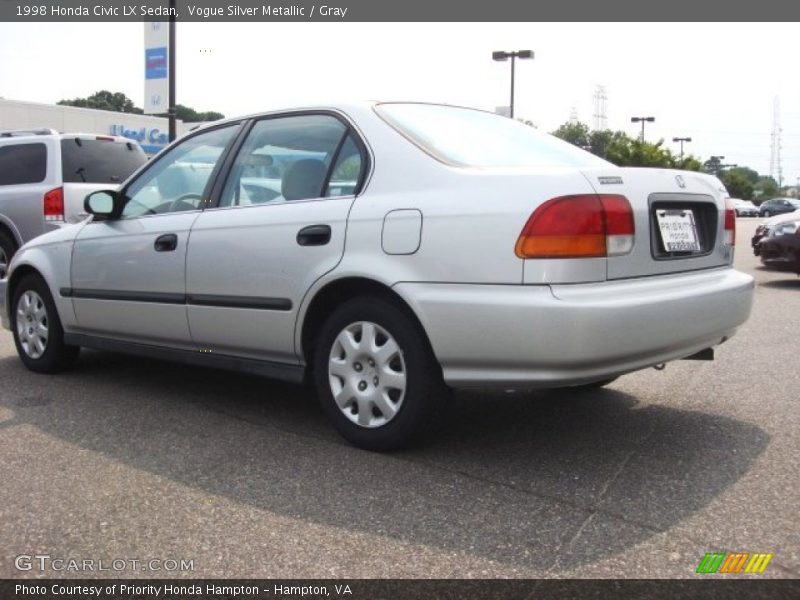 Vogue Silver Metallic / Gray 1998 Honda Civic LX Sedan