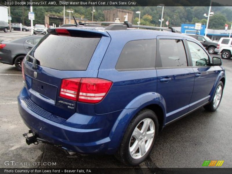 Deep Water Blue Pearl Coat / Dark Slate Gray 2010 Dodge Journey SXT AWD