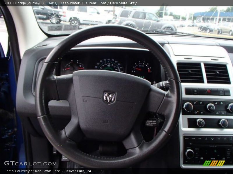 Deep Water Blue Pearl Coat / Dark Slate Gray 2010 Dodge Journey SXT AWD