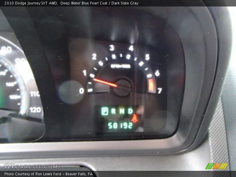 Deep Water Blue Pearl Coat / Dark Slate Gray 2010 Dodge Journey SXT AWD