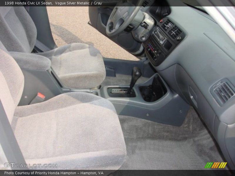 Vogue Silver Metallic / Gray 1998 Honda Civic LX Sedan