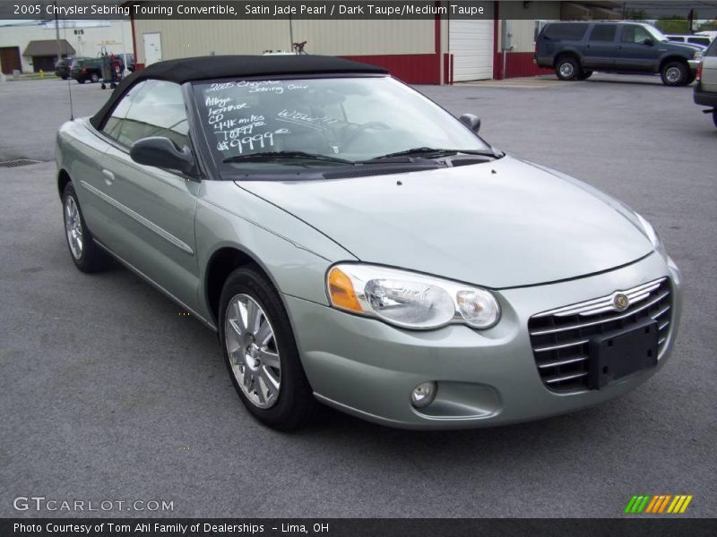 Satin Jade Pearl / Dark Taupe/Medium Taupe 2005 Chrysler Sebring Touring Convertible