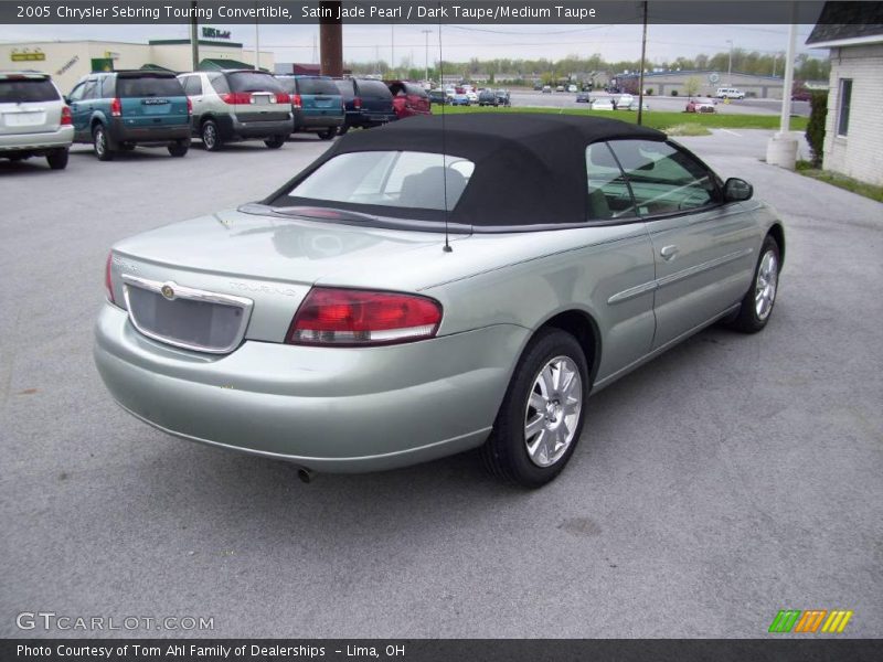 Satin Jade Pearl / Dark Taupe/Medium Taupe 2005 Chrysler Sebring Touring Convertible