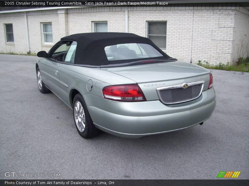 Satin Jade Pearl / Dark Taupe/Medium Taupe 2005 Chrysler Sebring Touring Convertible