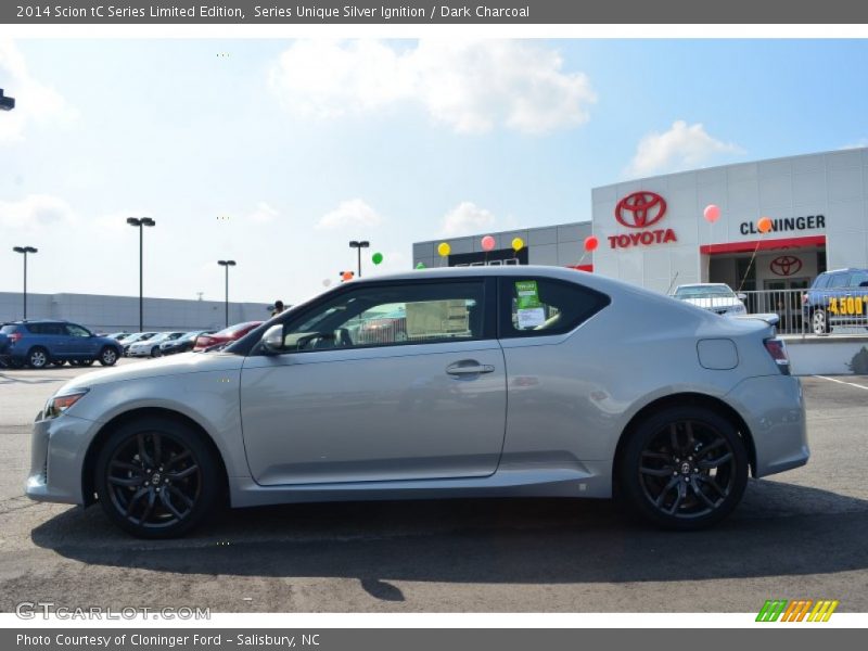 Series Unique Silver Ignition / Dark Charcoal 2014 Scion tC Series Limited Edition