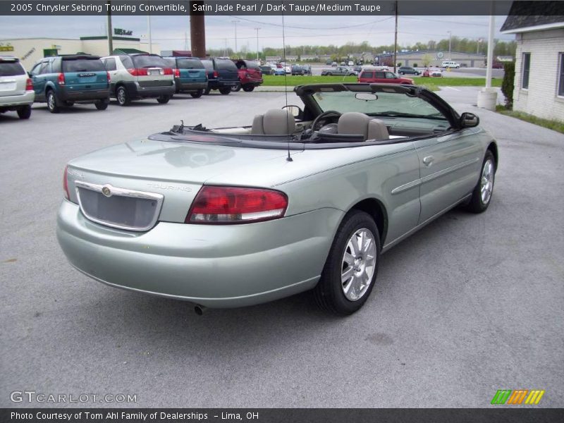 Satin Jade Pearl / Dark Taupe/Medium Taupe 2005 Chrysler Sebring Touring Convertible