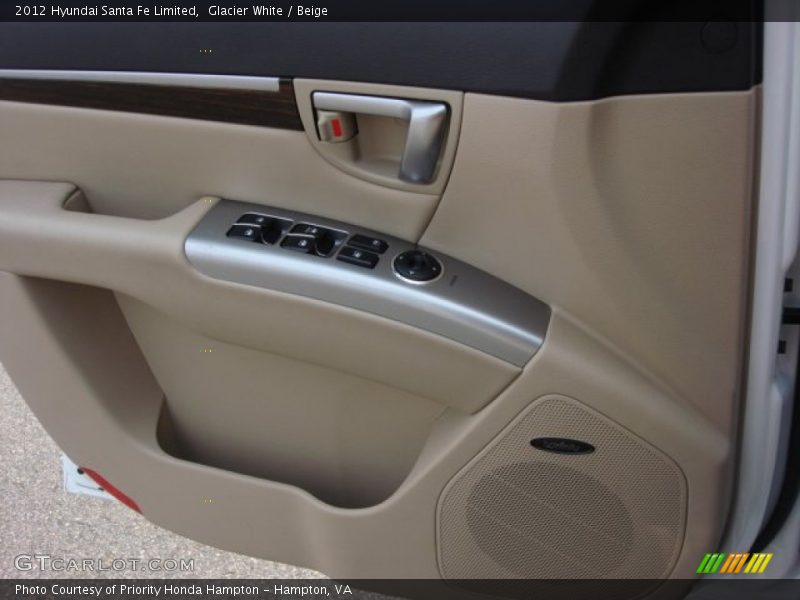 Glacier White / Beige 2012 Hyundai Santa Fe Limited