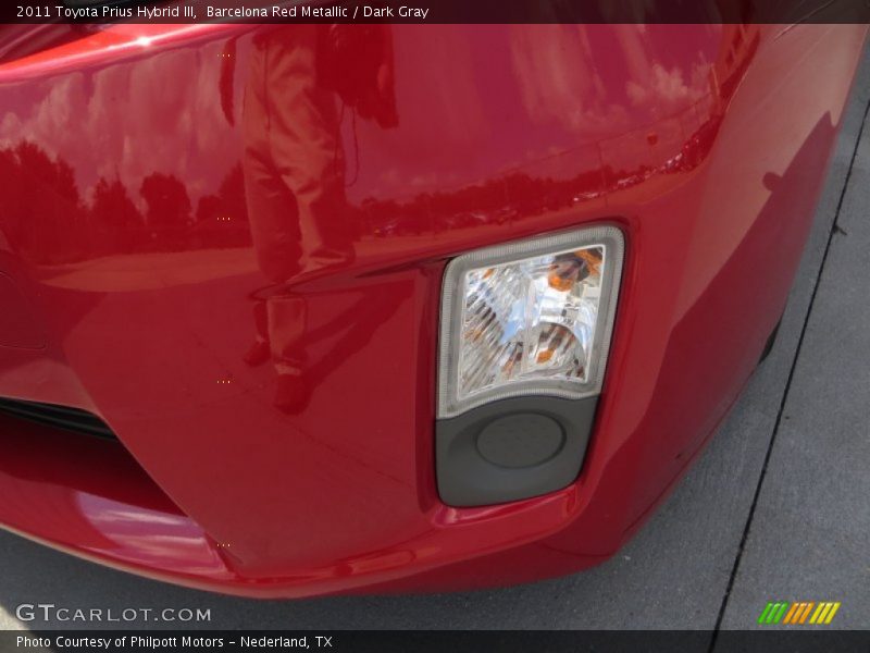 Barcelona Red Metallic / Dark Gray 2011 Toyota Prius Hybrid III